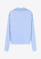 Buttoned V-Neck Shirt