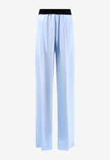 Logo-Embroidered Straight-Leg Pants