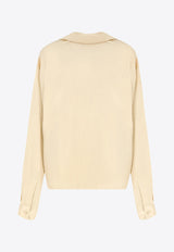 Buttoned V-Neck Shirt