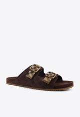 Burberry Urchin Suede Sandals  Brown 8118887C1170_SNUG_40017655