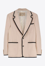 Single-Breasted Wool Blazer