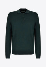 Long-Sleeved Polo T-shirt