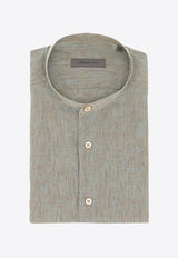 Mandarin Collar Casual Shirt