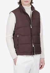 Down Padded Zip-Up Vest