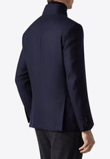 Stand-Up Collar Wool Jacket