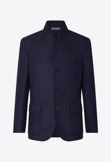Stand-Up Collar Wool Jacket