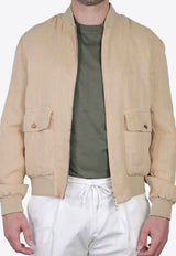 Linen Bomber Jacket