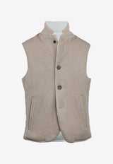 Reversible Wool and Cashmere Vest