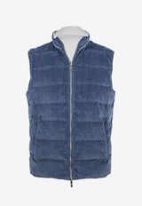 Reversible Padded Zip-Up Vest