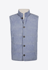 Reversible Suede Padded Vest
