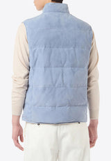 Reversible Suede Padded Vest