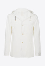 Hooded Single-Breasted Blazer