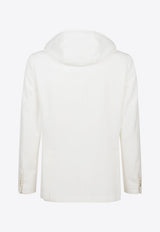 Hooded Single-Breasted Blazer