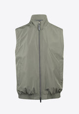 Stand-Up Collar Zip-Up Vest