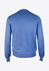 Ribbed Knit Crewneck Sweater