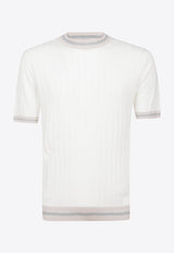 Short-Sleeved Crewneck Sweater