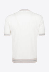 Short-Sleeved Crewneck Sweater