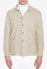 Wool Knitted Overshirt Jacket