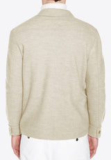 Wool Knitted Overshirt Jacket