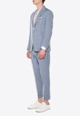 Single-Breasted Wool-Blend Suit