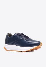 Leather Padded Running Sneakers