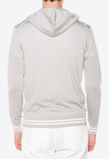 Logo-Embroidered Zip-Up Sweatshirt