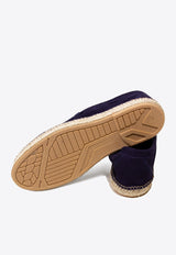 Suede Stitched Loafers