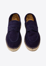 Suede Stitched Loafers
