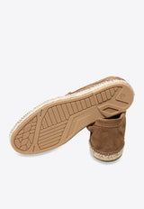 Suede Stitched Loafers