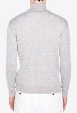 Wool High-Neck Sweater