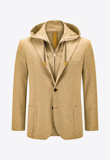 Single-Breasted Zip-Up Blazer