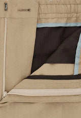 Elastic-Waist Linen and Silk Pants