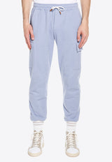 Elastic-Waist Cargo Track Pants