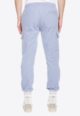 Elastic-Waist Cargo Track Pants