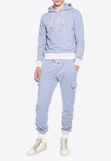 Elastic-Waist Cargo Track Pants