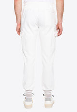 Elastic-Waist Cargo Track Pants