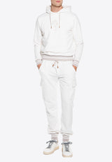 Elastic-Waist Cargo Track Pants