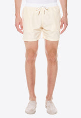 Elastic-Waist Swim Shorts