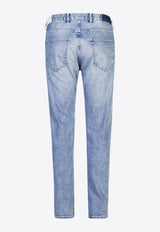 Slim-Fit Jeans with Logo-Patch