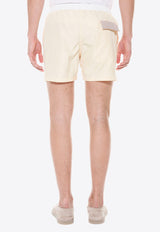 Elastic-Waist Swim Shorts