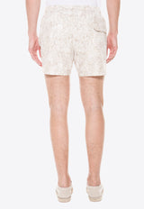Swim Shorts with Floral-Print