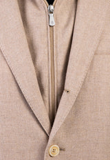 Cashmere and Wool Bib Jacket