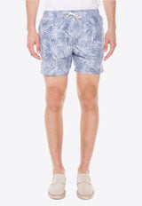 Swim Shorts with Floral-Print