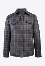 Reversible Checkered Field Jacket