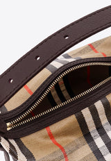 Burberry Checked Top Handle Bag Brown 8119773A2021_SAND_40017590