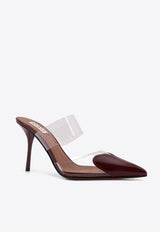 Alaïa Le Coeur 90 Patent Leather Mules Bordeaux AA3M053CK150325_ROUGE GRENAT_44245630