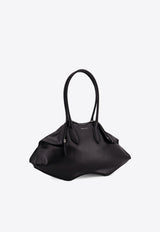 Alexander McQueen Manta Leather Shoulder Strap  Black 8559971VDXA1000_Black_44251004