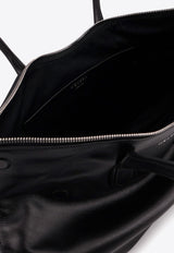 Alexander McQueen Manta Leather Shoulder Strap  Black 8559971VDXA1000_Black_44251004