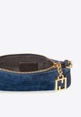 Fendi Mini Baguette Pouch Blue