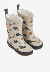 Girls Thermal Rain Boots